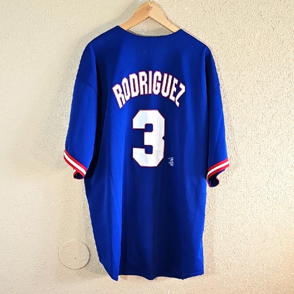 Vinyage Majestic Texas Rangers Alex Rodriguez Jersey.